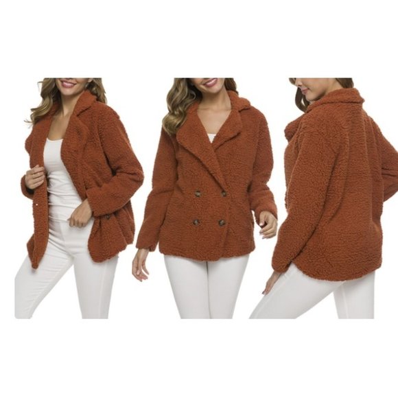Women's Soft Comfy Lightweight Teddy Jacket - Picture 2 of 2